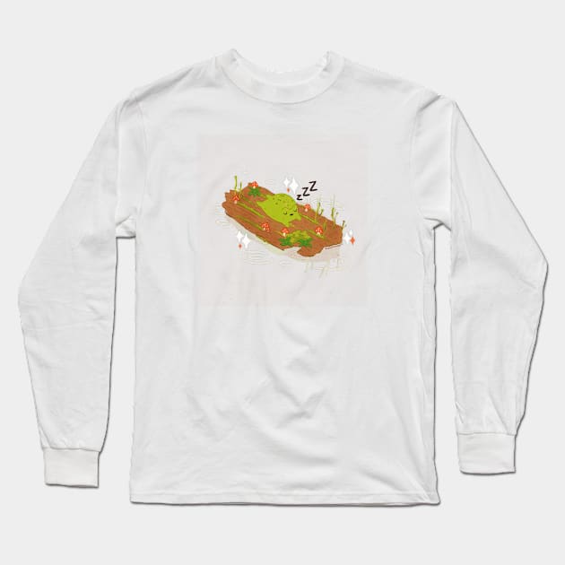 Snoozing Frog Long Sleeve T-Shirt by eraserheadarts